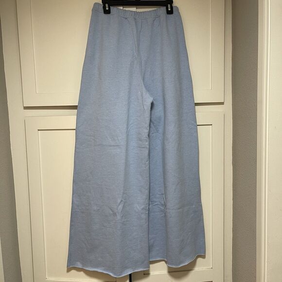 FREE PEOPLE FP Movement For The Win Wide-Leg Pants Women Sz M Blue Slouchy NWOT - Picture 7 of 9